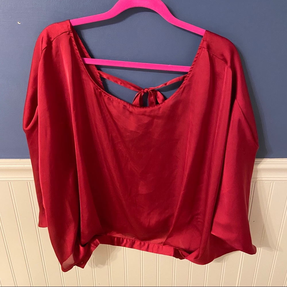 Love Stitch dark pink top